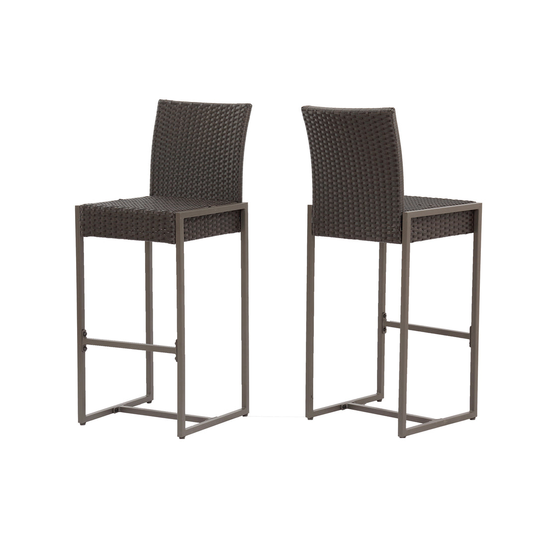 Conway Barstool Dark Brown Rattan