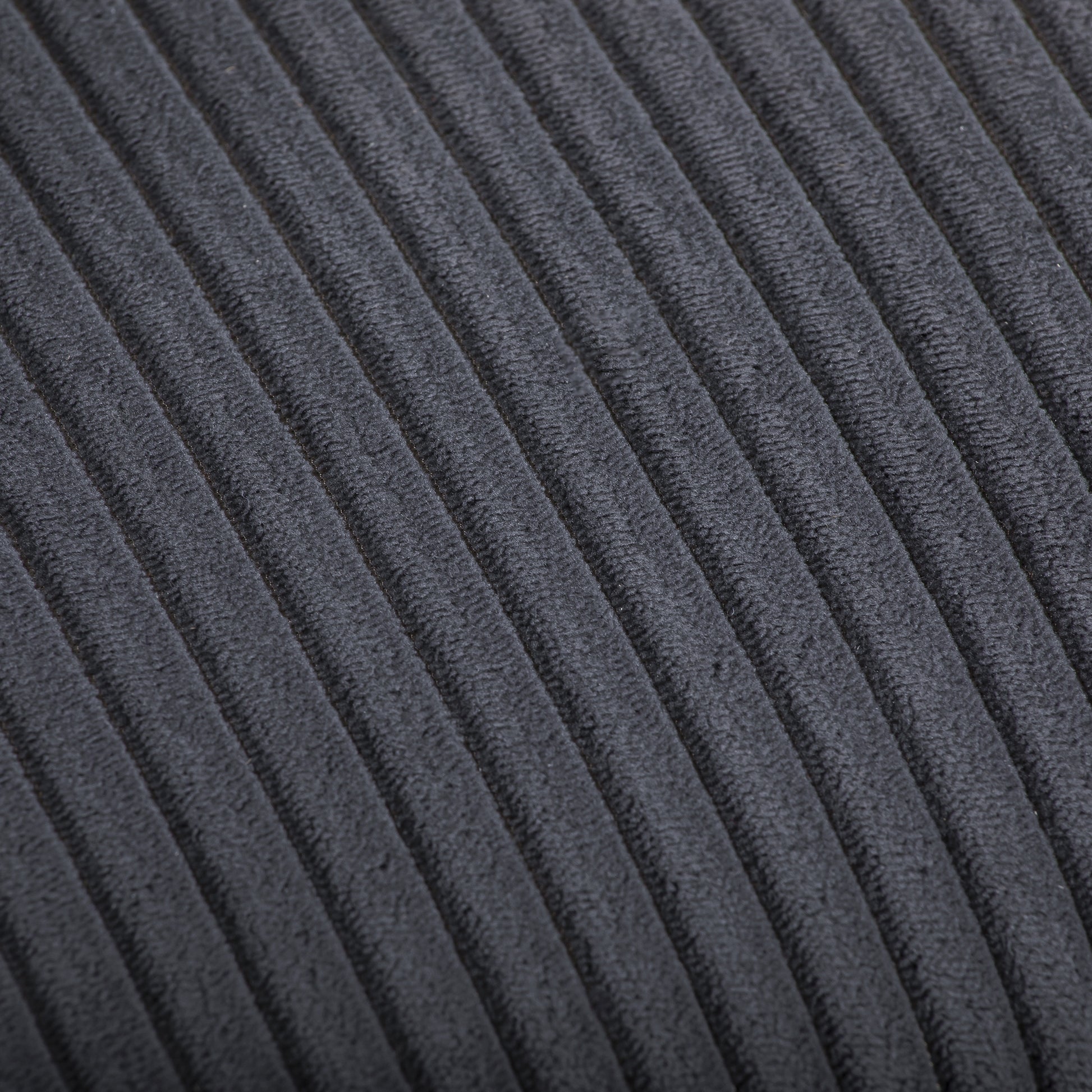 United We Win Corduroy Fabric, Two Cup Holders, Storage, Oversized Two Seat, Solid Wood Frame, High Quality Sponge Filling, Curved Placement Sofa Dark Gray Corduroy 2 Seat