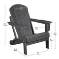 Folding Adirondack Chair, Relaxing Stackable Arm Rest Ergonomic Hdpe All Weather Adirondack Chair No Adirondack Antique Gray Uv Resistant Frame Garden & Outdoor American Design,American Traditional Complete Patio Sets Hdpe