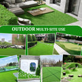 4Ftx10Ft Outdoor Artificial Grass Runner Rug, Thick Realistic Fake Grass Roll Decor Patio Balcony Garden Lawn, Dog Pets Turf Drain Mat, 1.38