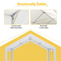 20X20Ft Party Tent Heavy Duty, Large Wedding Event Shelters With 2 Storage Bags & Removable Sidewalls, Outdoor Canopy Gazebo Commercial Tents For Parties Carport Camping Garden Patio White Metal