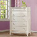 Ivory 5 Drawer Chest Ivory Bedroom Wood