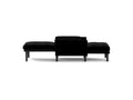 Black Multi Functional Adjustable Sofa, Convertible Lounge Chair And Guest Bed Black Velvet Metal Primary Living Space Medium Soft Loose Back Pillow Top Arms Foam Fabric Metal 1 Seat