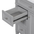 30'' Bathroom Vanity With Top Sink, Modern Bathroom Storage Cabinet With 2 Drawers And A Tip Out Drawer, Single Sink Bathroom Vanity Grey Modern Mdf Ceramic,Solid Wood Mdf