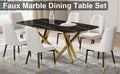 Large Modern Minimalist Rectangular Dining Table With 0.39 