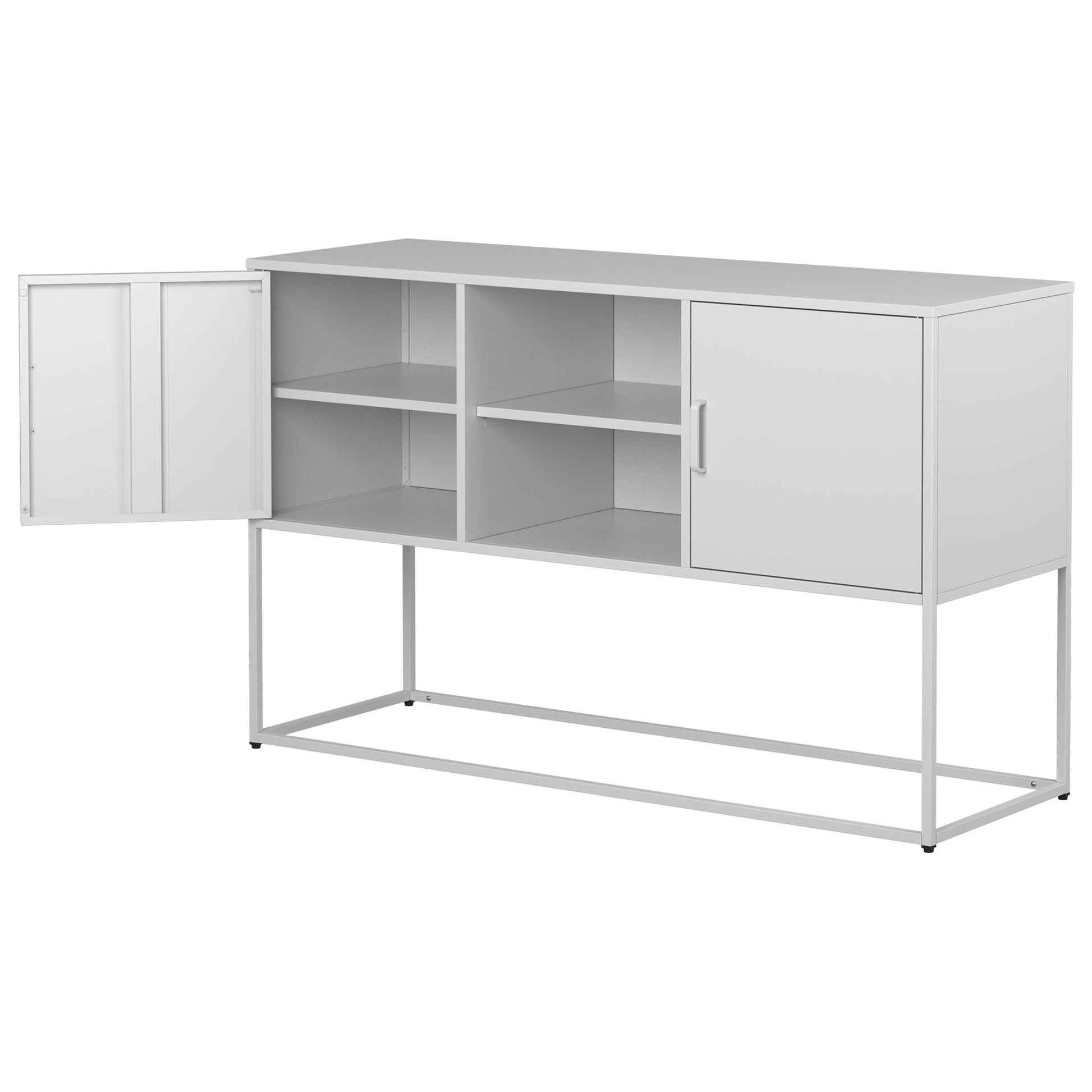 Modern Sideboard Buffet With Plenty Of Storage Space Anti Tilt Mechanism, Elegant Handles, Silent Magnetic Closures And Eco Friendly Finishes For Kitchen, Dining Room,Bed Room And Living Room Wall Mounted 5 Or More Spaces Antique White Primary Living