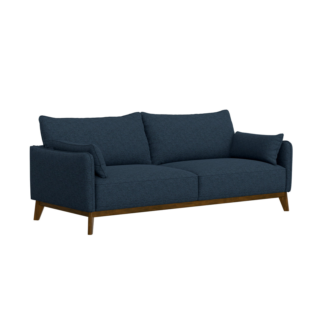 Varia Blue Sofa Blue Foam Solid Wood 2 Seat