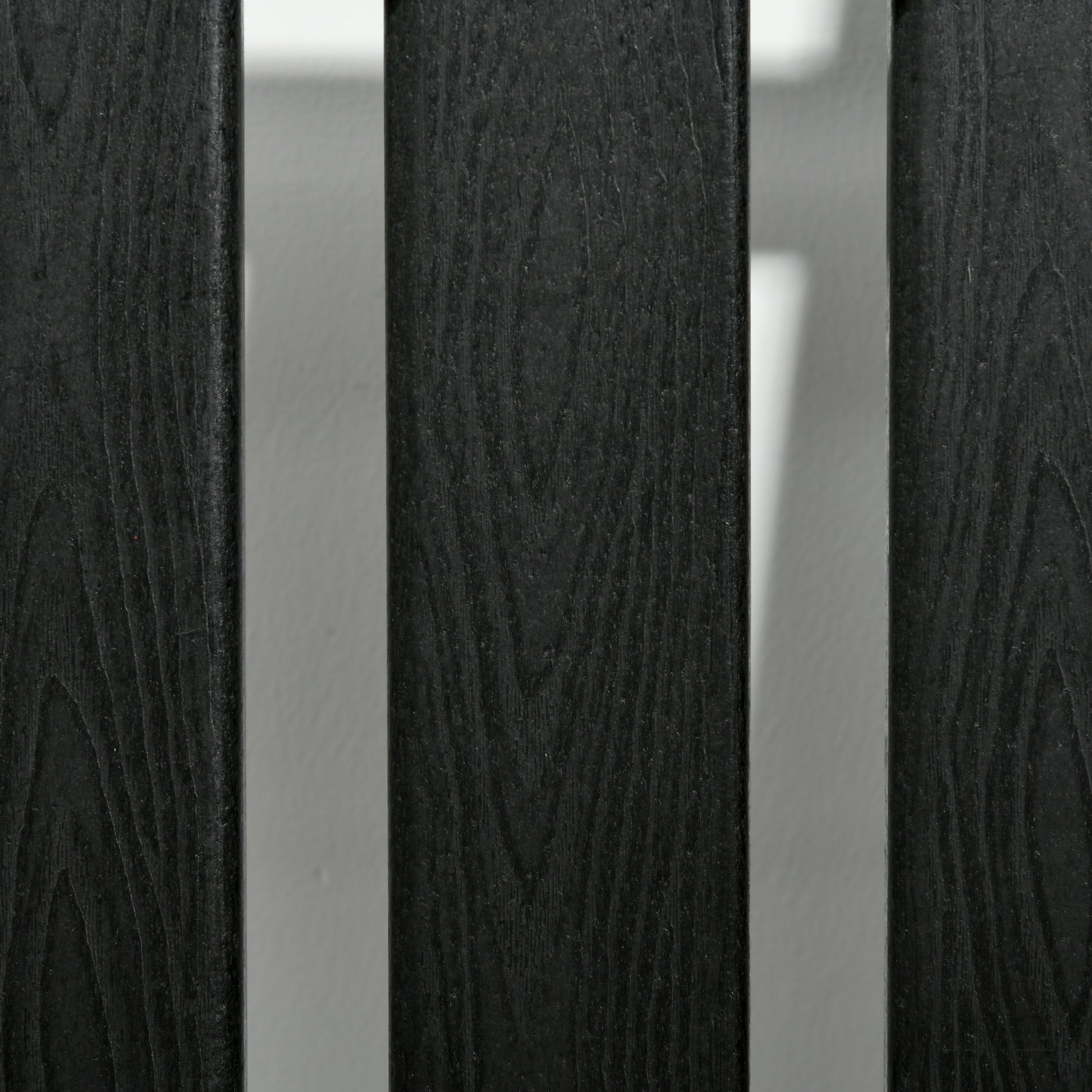 Outsunny Outdoor Rocking Chair, All Weather Resistant Hdpe Rocking Patio Chairs With Rustic High Back, Armrests, Oversized Seat And Slatted Backrest, 350Lbs Weight Capacity, Black Black Plastic