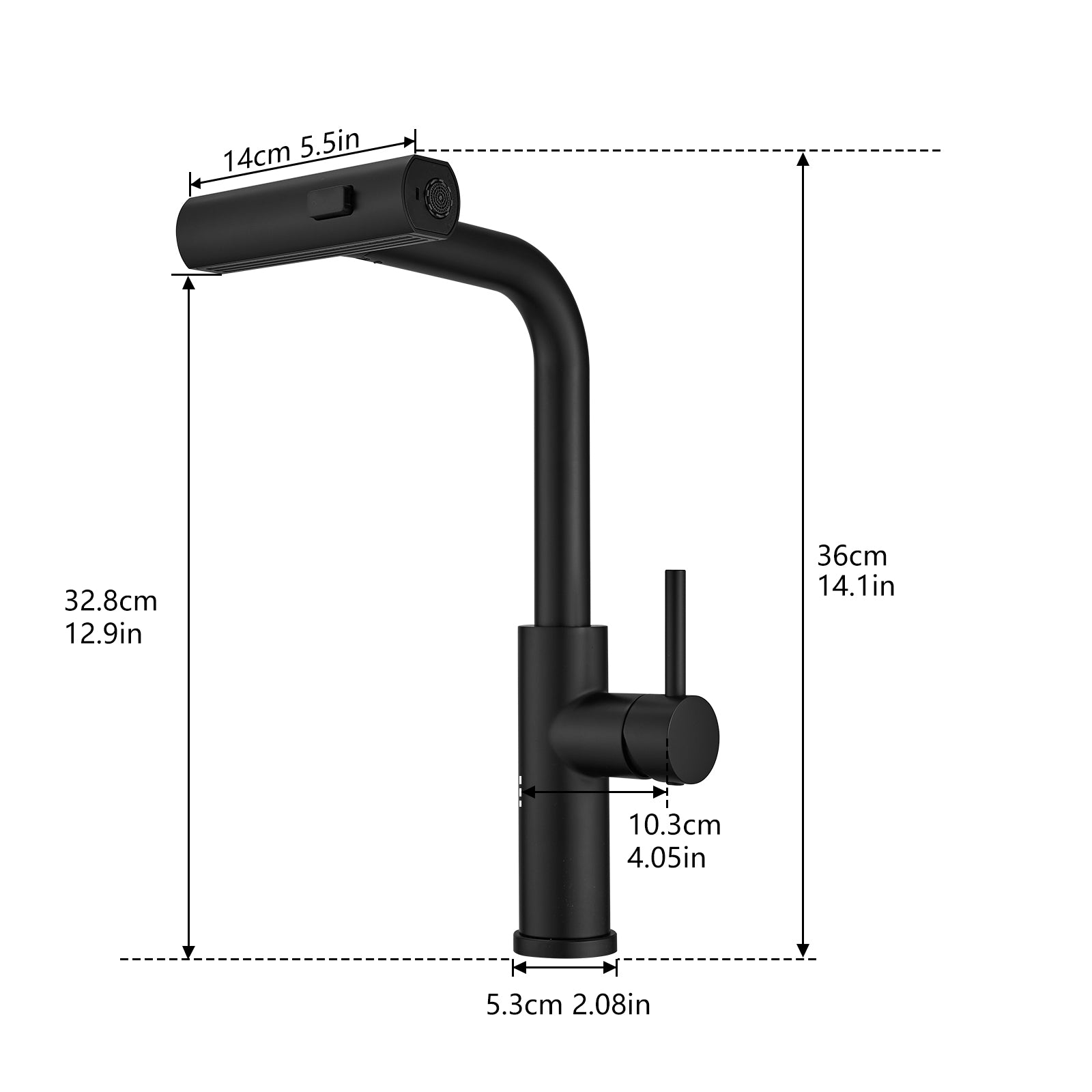 Kitchen Sink Faucet, Black Kitchen Faucets With Pull Out Sprayer,Kitchen Bar Faucet Single Hole Faucet Black Kitchen Classic,Contemporary,Modern Ceramic Stainless Steel