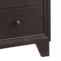 Espresso 2 Drawer Nightstand Espresso Espresso 2 Drawers Bedroom Rectangle Transitional Rubberwood Drawers Espresso Wood