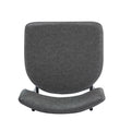 26''Retro Swivel Counter Stools Set Of 2,Grey Counter Stools With Iron Frame,Pu Sponge Cushion,Footrest,Suitable For Kitchen Bedroom Dining Room. Iron Grey Kitchen Sponge Retro Set Of 2 Fiber Foam