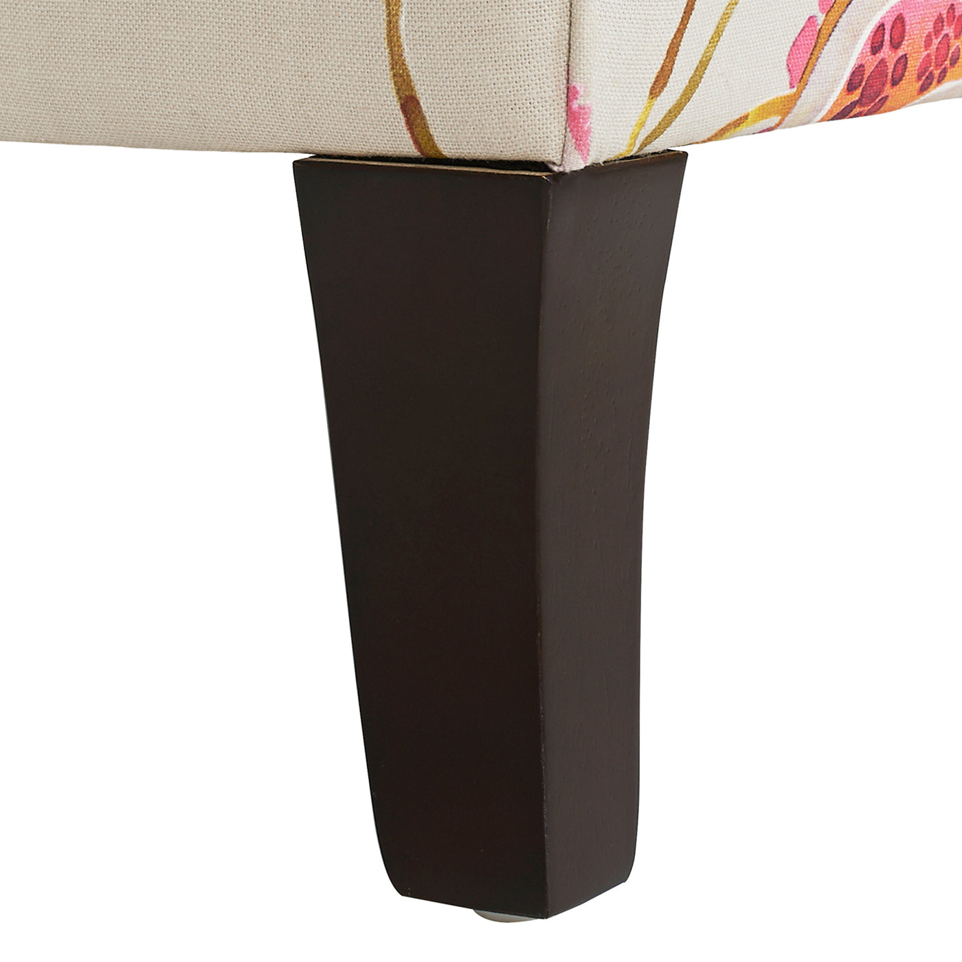 Anya Boho Chic Wingback Accent Arm Chair, Floral & Leopard, Blue Teal & Purple Velvet Teal Multi Foam Fabric