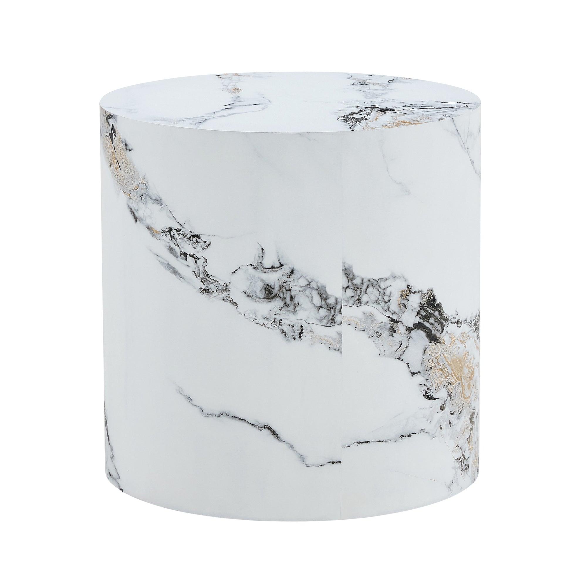 The Cylindrical Table With Its Patterned Design Can Be Easily Integrated Into A Variety Of Interior Styles, From Coffee Tables To Small Dining Tables, Workbenches Or Makeshift Writing Desks. White Mdf