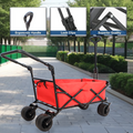 Utility Park Garden Cart Tool Customized Color Folding Camping Trolley Outdoor Picnic Beach Wagon Red Garden & Outdoor Oxford Fabric Metal