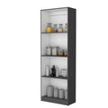 Sutton Bookcase With Tier Storage Shelves Multicolor Particle Board Engineered Wood