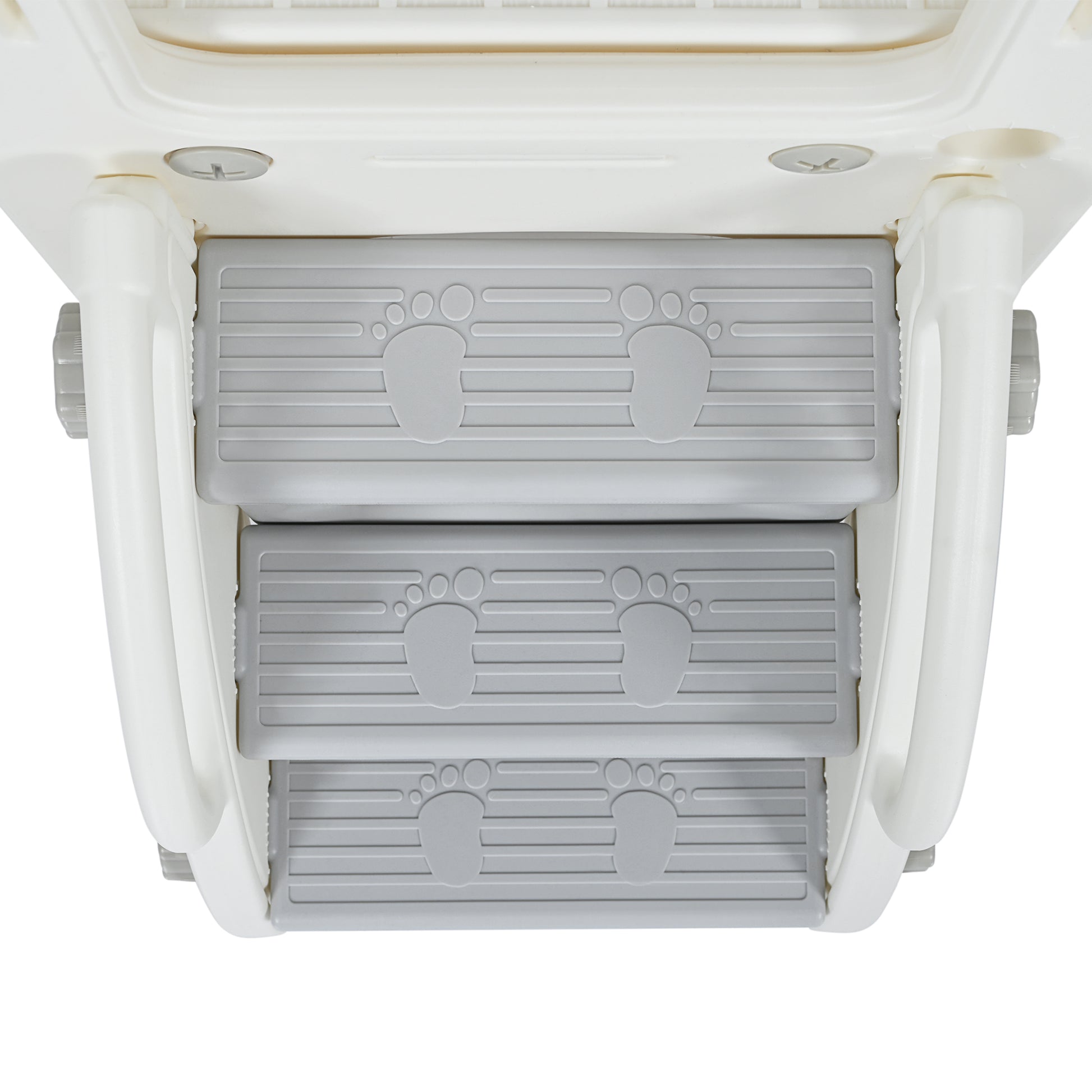 5 1 Toddler Slide Set, Freestanding Space Set With Slide, Kids Slide Playset Structure, Telescope And Basketball Hoop, Toy Storage Space, Kids Climbers Playground Grey White 50 99 Lbs Cute 1 To 2 Years Hdpe Indoor & Outdoor Use