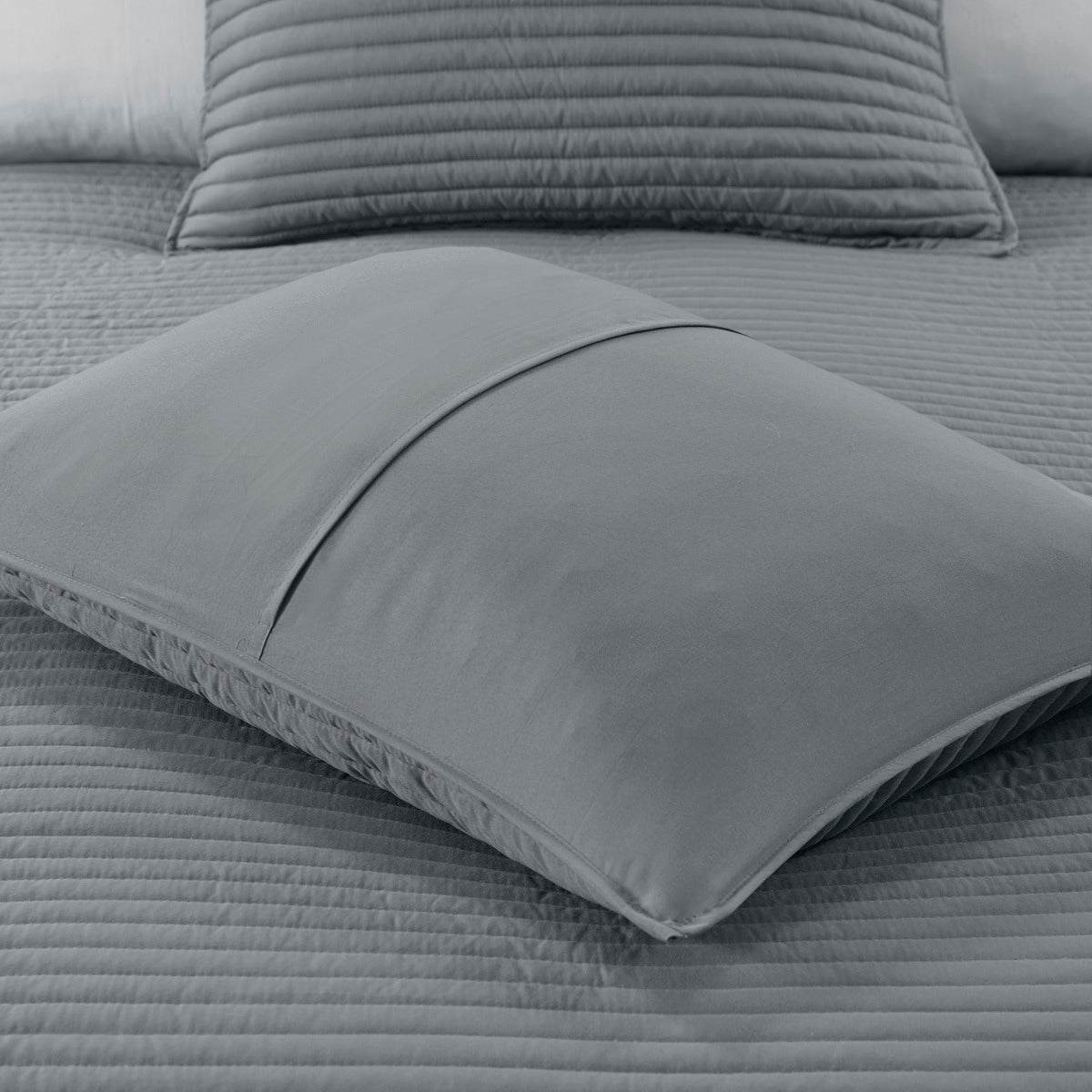 8 Piece Printed Seersucker Comforter And Quilt Set Collection Yellow King Cal King King Yellow Polyester