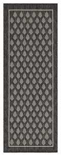 Sunshine Gc Har2008 Anthracite 7 Ft. 10 In. X 10 Ft. 3 In. Indoor Outdoor Area Rug Anthracite Polyester Polypropylene