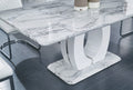 Coleen Dining Table Marble Mdf