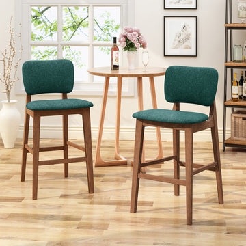 Bar Chair Dark Green Fabric