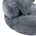 Coolmore Lazy Sofa Durable Comfort Lounger High Back Bean Bag Chair Couch With Three Pillows For Adults And Kids, Indoor & Outdoor, Single Gaming Sofa Chair For Bedroom,Office Gray Chenille Gray Foam Chenille 1 Seat
