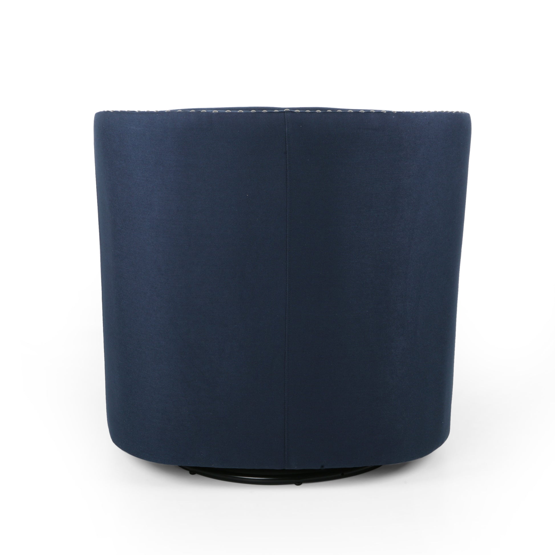 Swivel Chair Blue Fabric