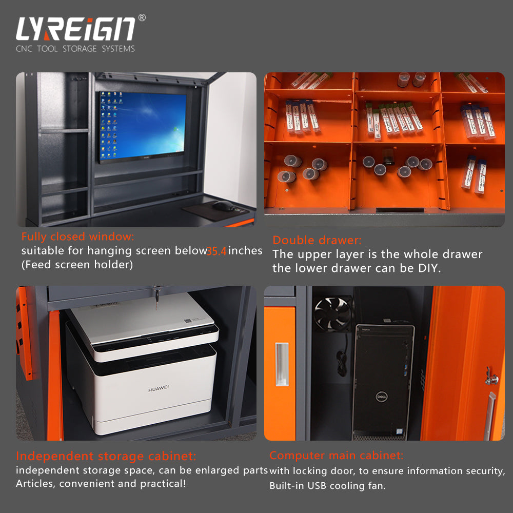 Super Large Industrial Computer Cabinet Can Be Used In Auto Repair Workshops And Other Studios That Need Computers Gray Abs Steel Q235