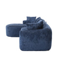 Coolmore Boucle Sofa 3 Seater For Living Room Oversized Comfy Sofa L Shape Sofa Couch With Chaise Home Furniture Sleeper Sectional Sofa For Apartment, Office Left Hand Facing Blue Blue Primary Living Space Foam Boucle 3 Seat