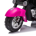 Kids Ride On Motorcycle Toy, 3 Wheel Chopper Motorbike With Led Colorful Headlights Horn, Pink 6V Battery Powered Riding On Electric Harley Motorcycle For Boys Girls Pink Plastic