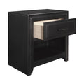 Modern Style Storage Cubby Nightstand W Drawer 1Pc Espresso Finish Wooden Bedroom Furniture Home Espresso 1 Drawer Bedside Cabinet Bedroom Modern Storage Wood