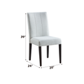 Carena Side Chair Set 2 , White & Brown Finish Dn02956 White Black Upholstered