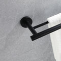 4 Piece Bathroom Hardware Set Matte Black Stainless Steel