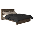 Galanto Full Size Platform Bed Base With Headboard Dark Brown Box Spring Not Required Full Xl Dark Brown Composite Brown Bedroom Modern Bed Frame Particle Board Particle Board