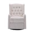 Coolmore Rocking Recliner Chair,360 Degree Swivel Nursery Rocking Chair,Glider Chair,Modern Small Rocking Swivel Recliner Chair For Bedroom,Living Room Chair Home Theater Seat White Teddy White Teddy Teddy