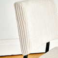 Modern Beige Simple Dining Chair Fabric