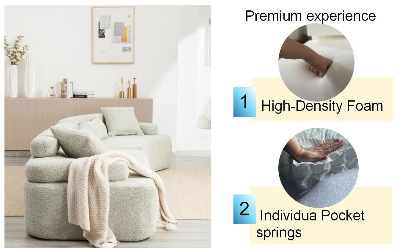 Unique Modeling Design,Upholstered Indoor Furniture,Foam Filled Sleeper Sofa Bed For Living Room,Bedroom,3 Colors Green Primary Living Space Modern Foam Polyester 4 Seat