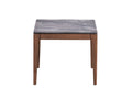 Bevis End Table, Engineered Stone & Walnut Finish Lv02646 Walnut Wood