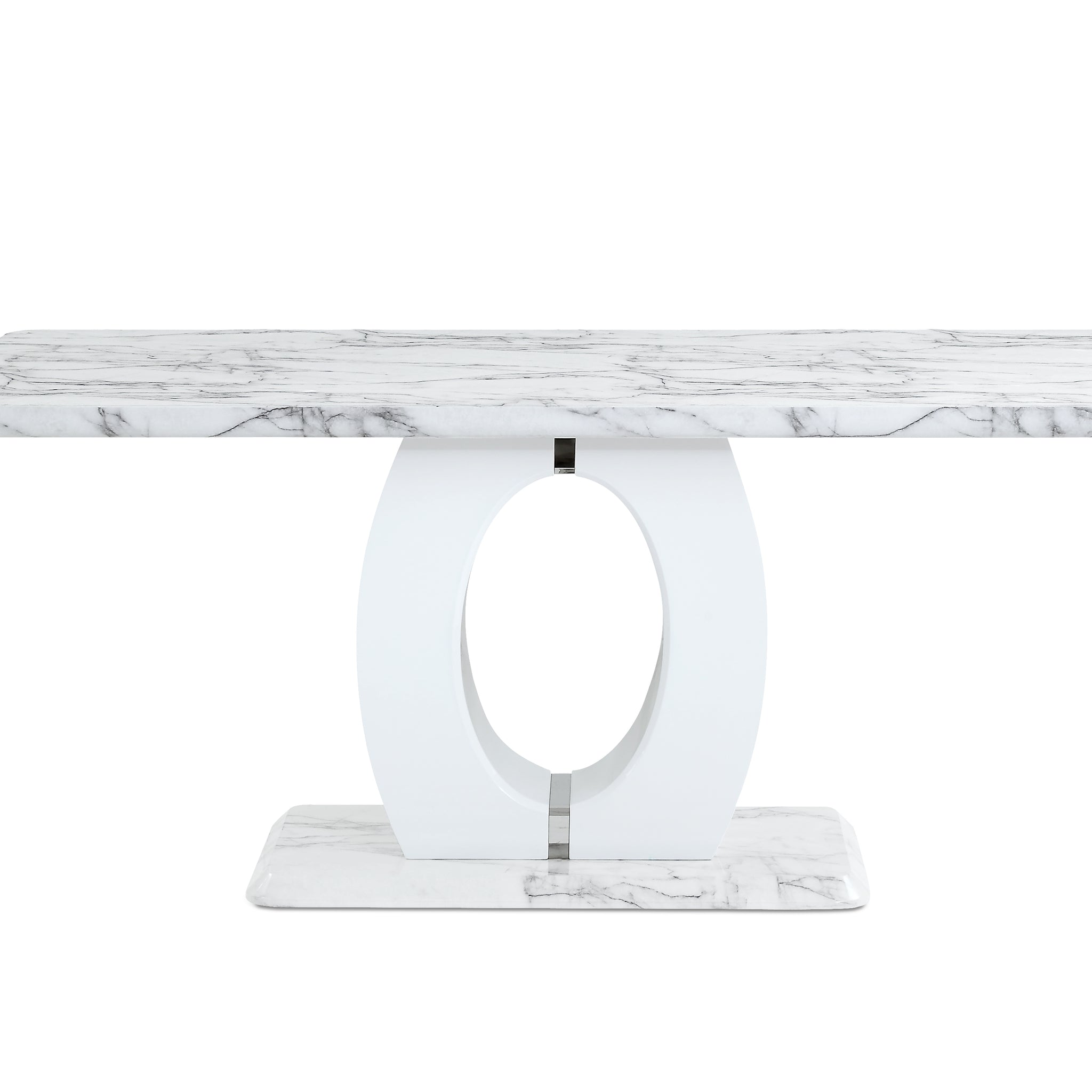 Coleen Dining Table Marble Mdf