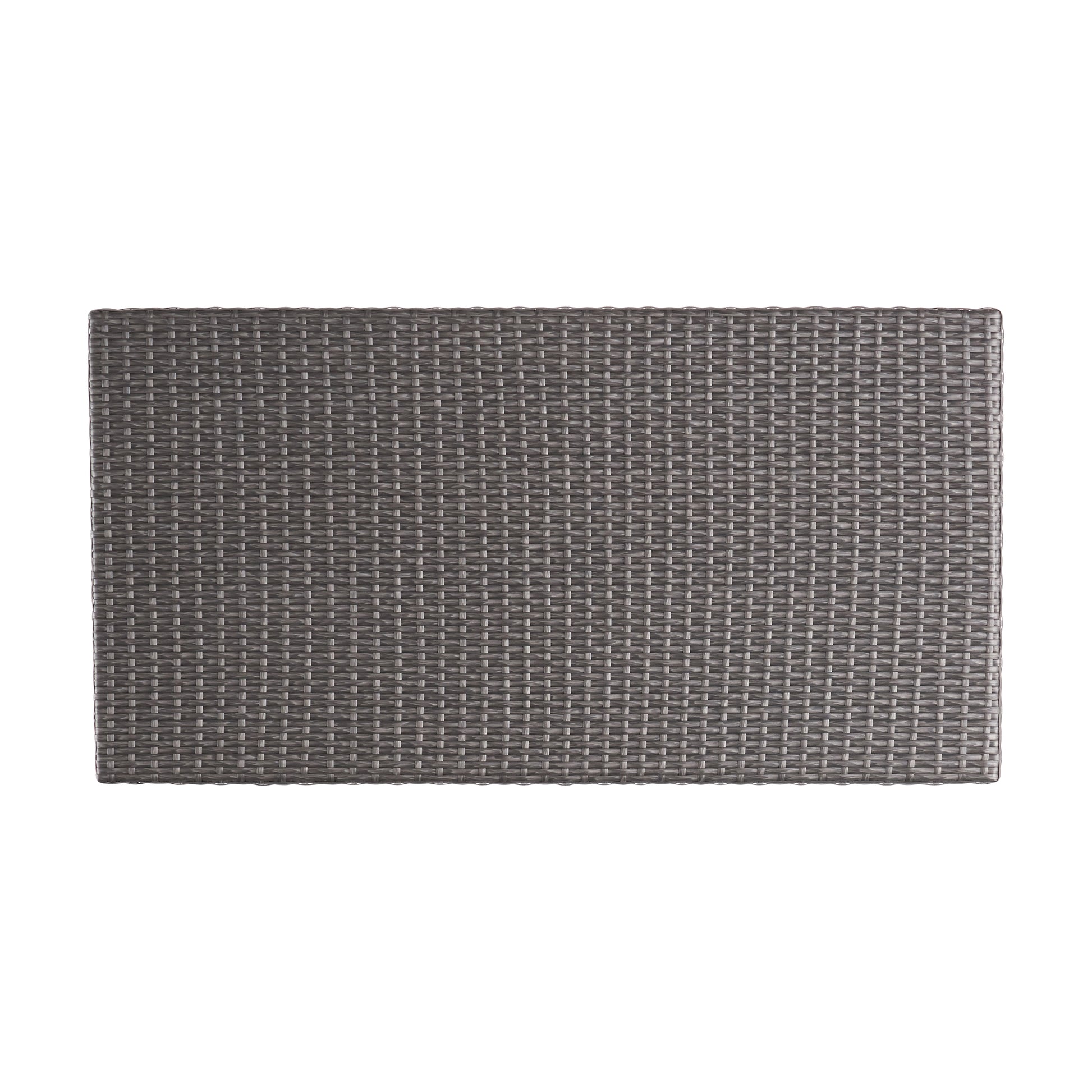 Honolulu 4Pc Pe Wicker Set Kd Grey Pe Rattan Iron Waterproof Fabric