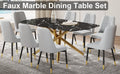 Large Modern Minimalist Rectangular Dining Table With 0.39 