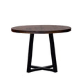 Rustic Distressed Solid Wood Round Dining Table Mahogany Mahogany Pine Pine