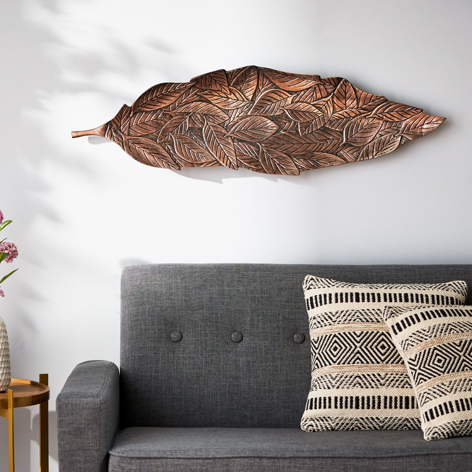 Leaf Wall D Cor L Copper Aluminium