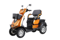 Heavy Duty 4 Wheel Mobility Scooters For Seniors & Adults 500Lbs Capacity Orange Abs Pc