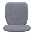 CHAIR Set of 2 gray-fabric