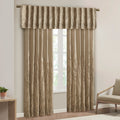 Faux Silk Embroidered Window Valance Tan 50X18