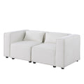 Modular Sofa Beigechenille Fabric, Simple And Grand, The Seat And Back Is Very Soft. This Is Also A Knock Down Sofa Beige Chenille 2 Seat