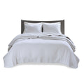 3 Piece Quilt Set White Full Queen Full White Cotton