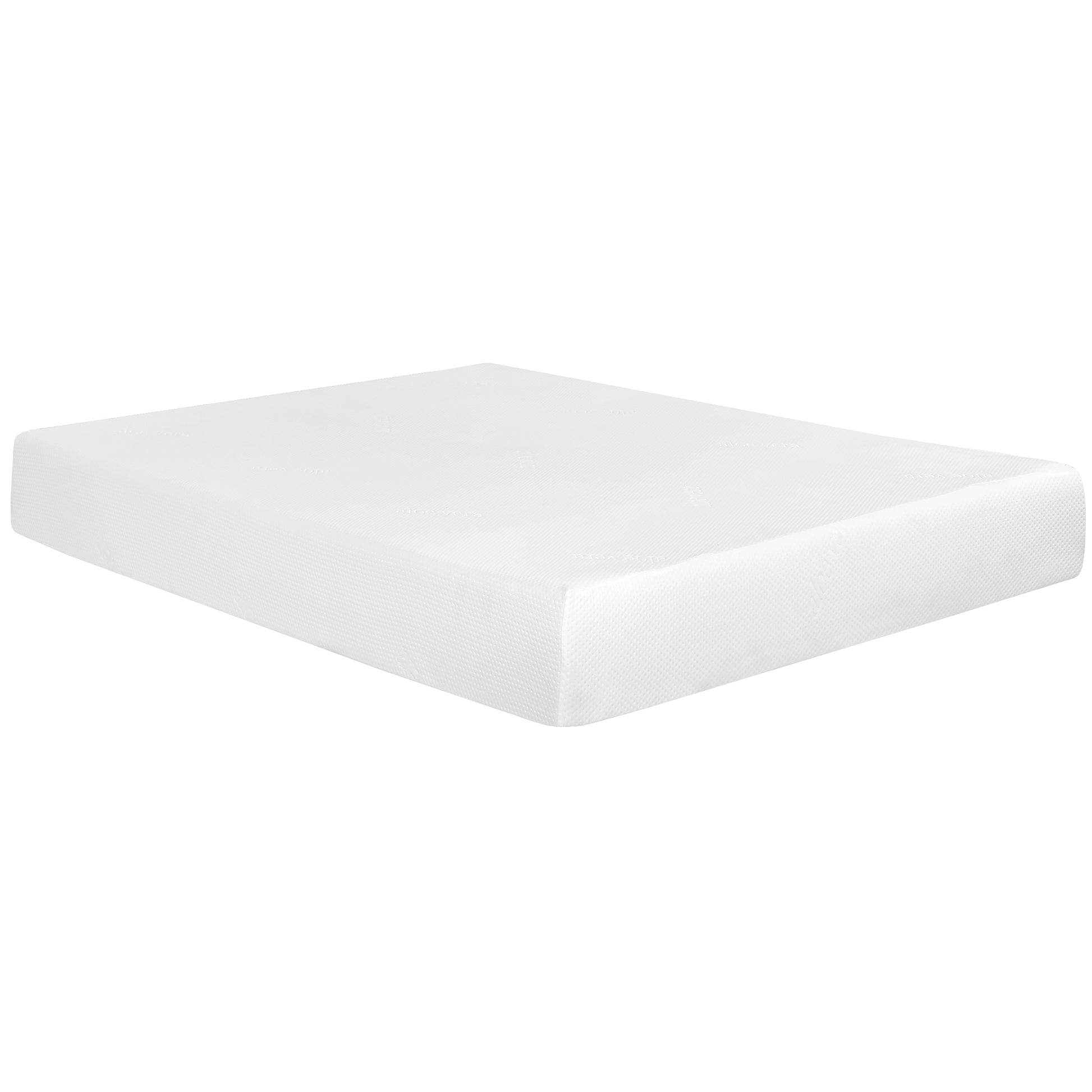 Super Plush 10 In. Medium Gel Memory Foam Mattress For Full Size Bed In A Box Withwhite Aloe Vera Cover White Bedroom Modern Memory Foam Polyester Full