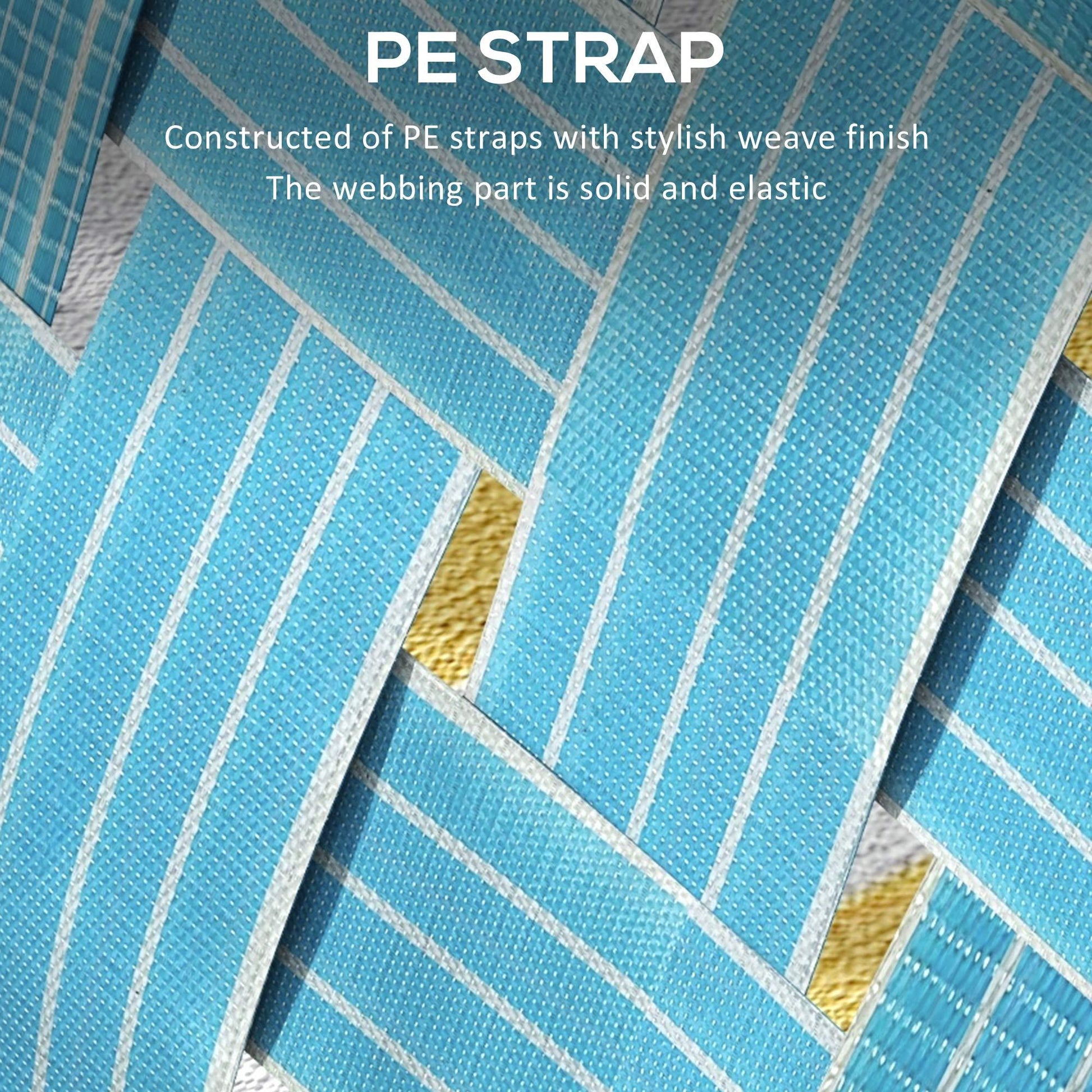 Outsunny Set Of 2 Patio Folding Chairs, Classic Outdoor Camping Chairs, Portable Lawn Chairs For Camping, Garden, Pool, Beach, Backyard W Armrests, Blue Blue Steel