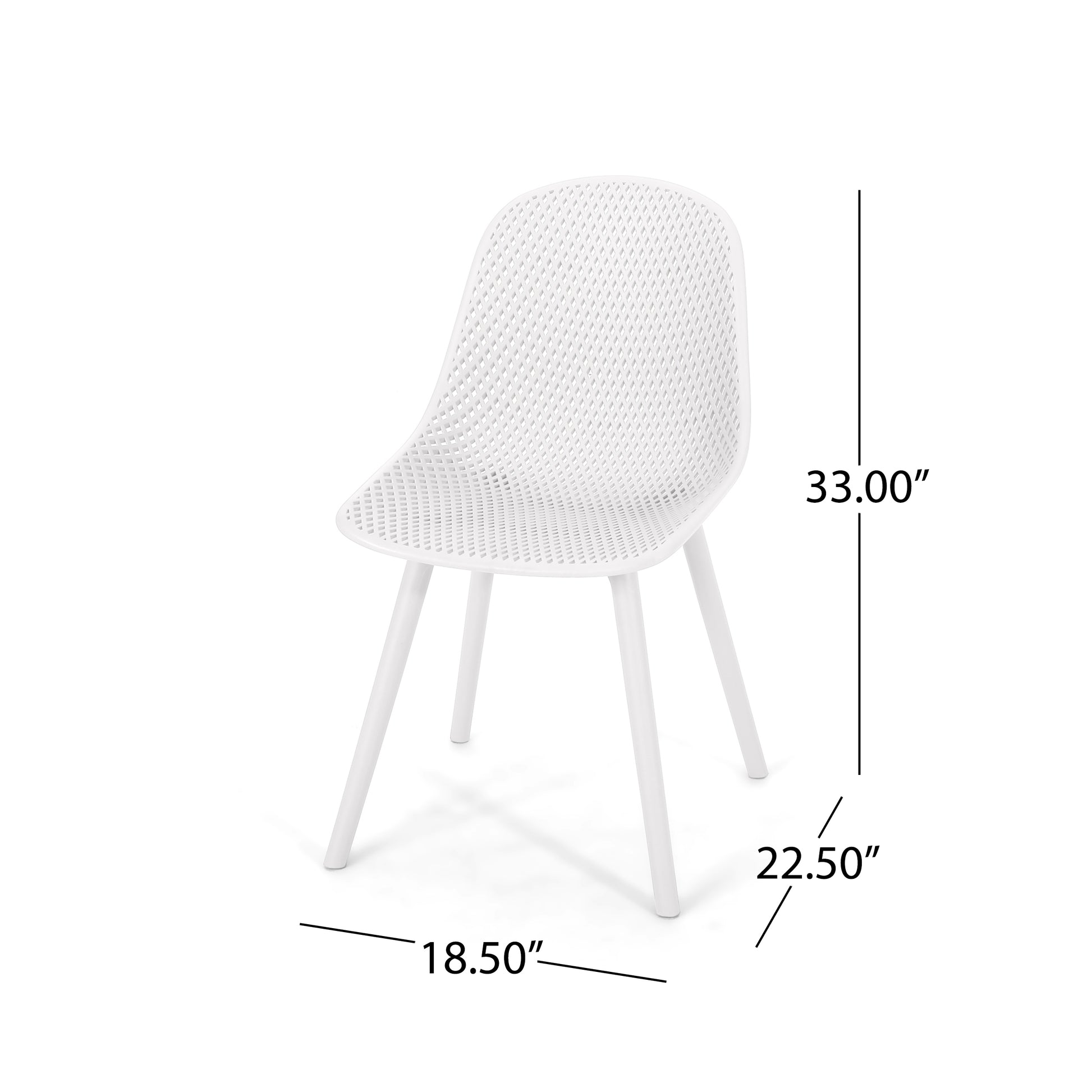 Posey Chair White Polypropylene